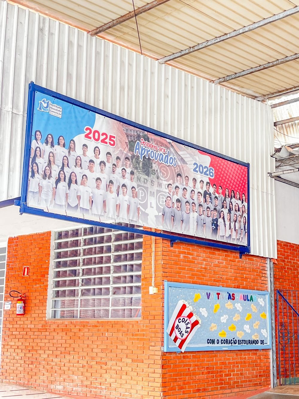 Área externa dos alunos